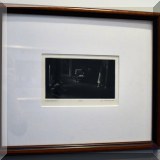 A04. Framed print by Art Werger, 1989. “Expectations.” 15” x 18” 